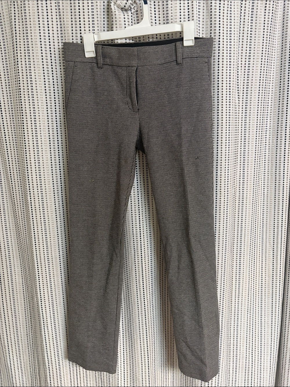 Ann Taylor Women's Gray Houndstooth Trousers